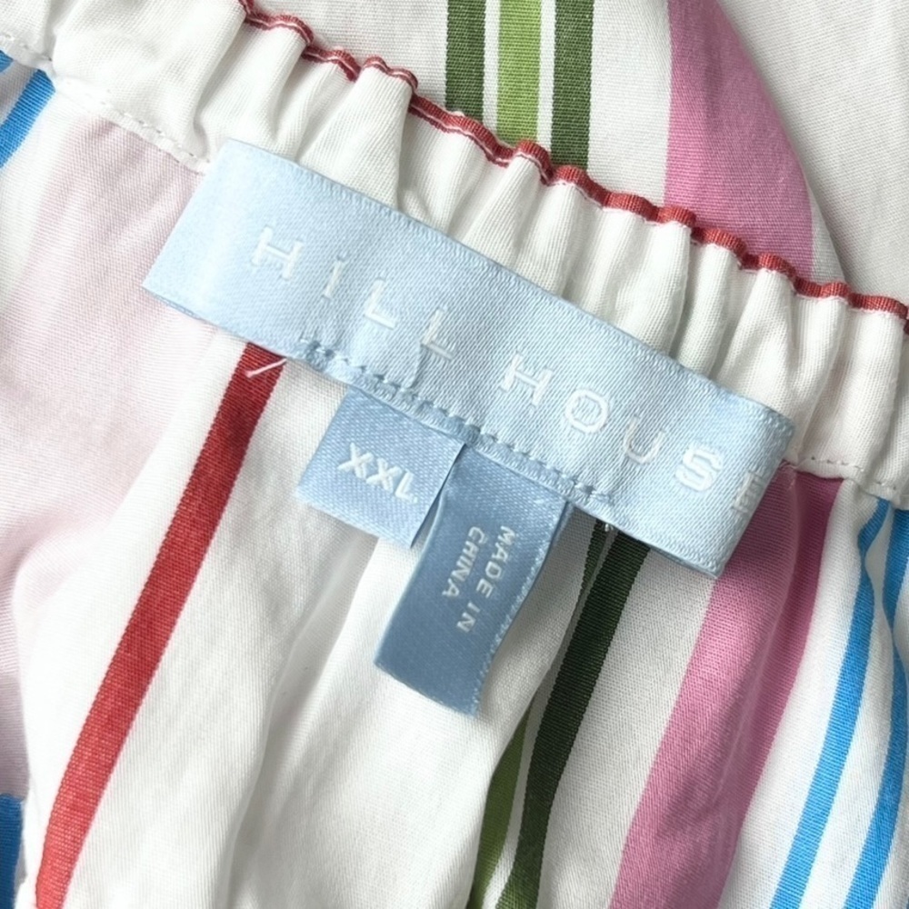 NWT HILL HOUSE Rainbow Stripe Sleeveless Ruffle Tiered Babydoll Gigi Dress XXL - Picture 4 of 7